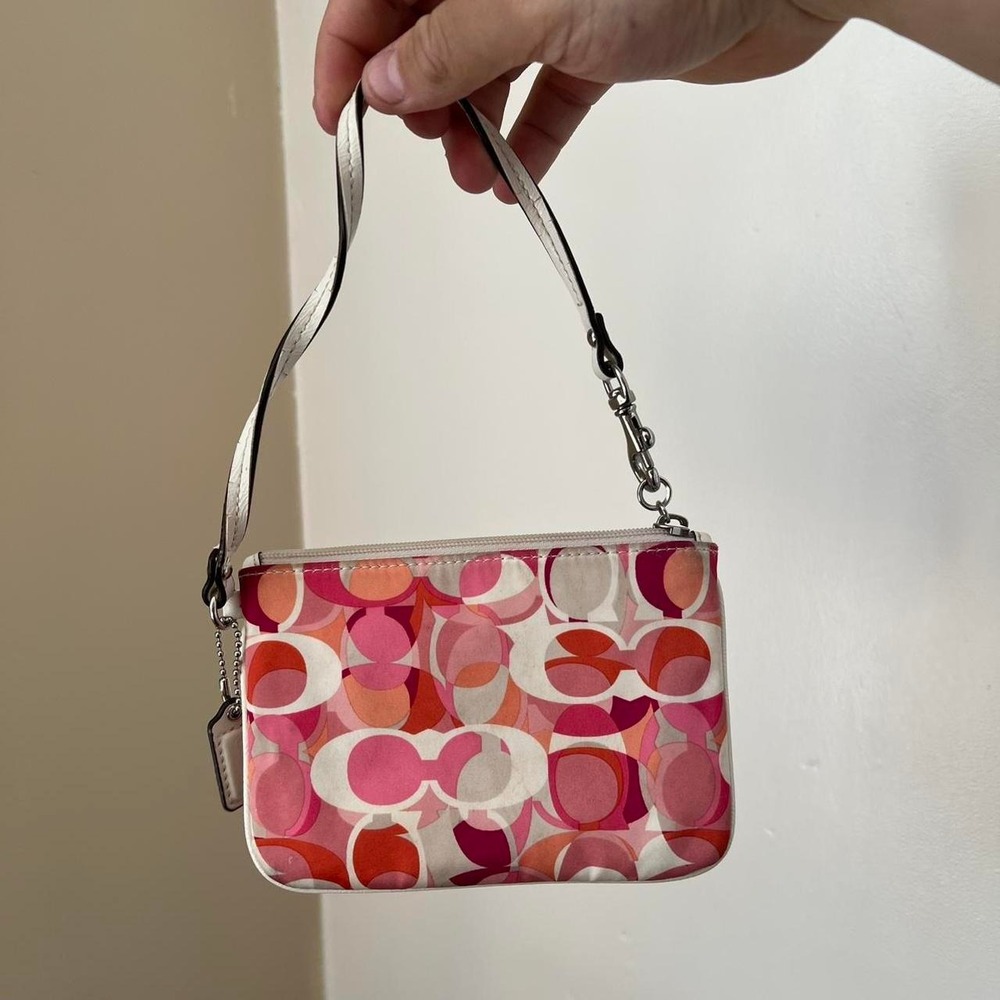 y2k 2000s Signature Cs Monogram Coach Mini Bag / Wristlet ౨ৎ ⊹ ‧₊˚